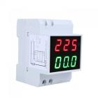 D52-2042 双显导轨数字电压表 数显交流电压表 交流电流表 家用表